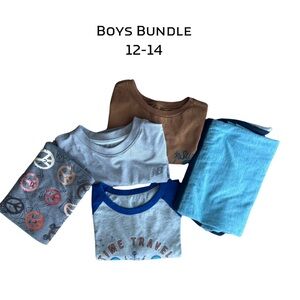 Boys 6 Tee Shirt Bundle New Balance Bixby Science Fortnite Llama Cat Jack Peace